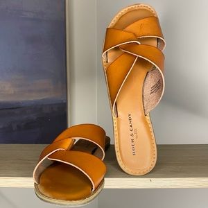 Tan leather sandals